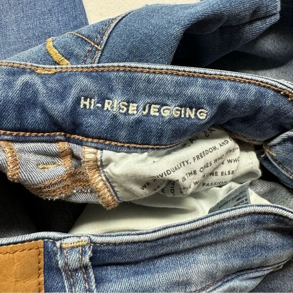 American Eagle Hi Rise Jegging short size 00 next level stretch women’s Juniors - Picture 4 of 4